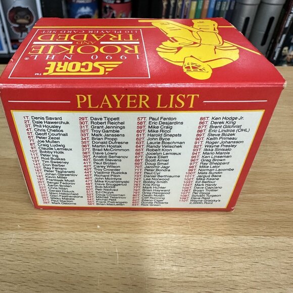 1990 Score Rookie and Traded NHL Hockey  Card Set / Jagr Rookie!! - Picture 2 of 3